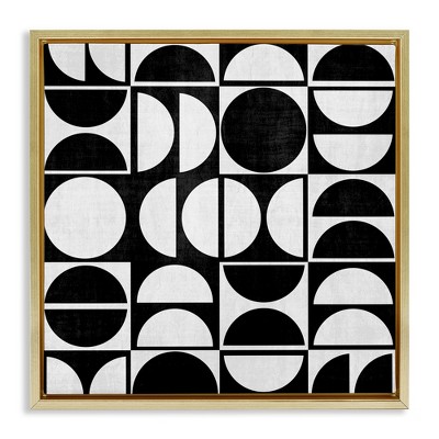 Stupell Industries Black & White Arch Pattern, 18" x 18"