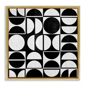 Stupell Industries Black & White Arch Pattern, 18" x 18" - 1 of 4