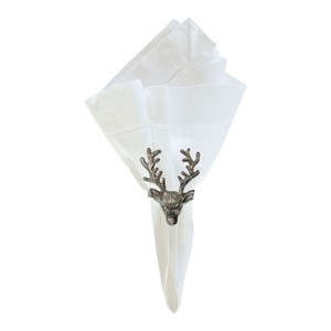 C&F Home Silver Stag Napkin Ring Set of 6 - 1 of 3