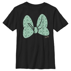 Boy's Mickey & Friends Bow Tie With Clovers T-Shirt - 1 of 4