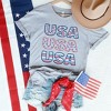 Simply Sage Market Women's USA Stacked Colorful Short Sleeve Graphic Tee - 2 of 2