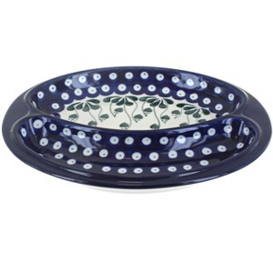 Blue Rose Polish Pottery 497 Ceramika Artystyczna Bratwurst Plate - 1 of 1