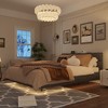FUFU&GAGA Queen Size bed with Headboard and Led Lights Gray - 2 of 4