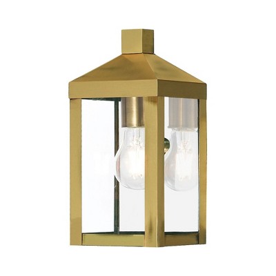 Livex Lighting Nyack 1 - Light Wall Light in  Antique Brass