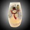 Stony Creek 7.25 In Snowman Blue Trees Pre-Lit Med Electric Frosty Winter Lamp Novelty Sculpture Lights - 3 of 3