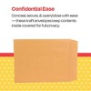 School Smart No Claps Envelopes with Ungummed Flap, 14 x 18 Inches, Kraft Brown, Pack of 25 - 4 of 4