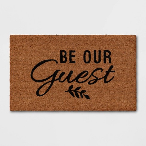 1 6 X2 6 Be Our Guest Doormat Black Threshold Target