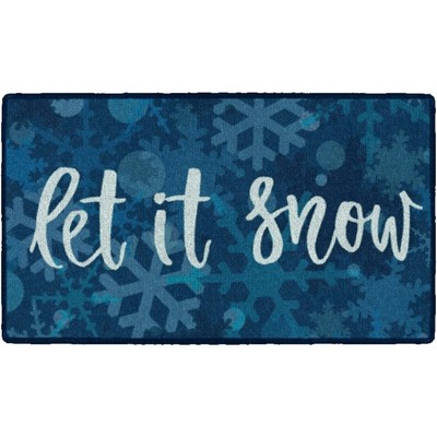 Brumlow Mills Let It Snow Christmas Holiday Rug, 1'6" x 2'10"