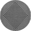 Unique Loom Outdoor Modern Achromatic Geometric Woven Area Rug - 2 of 4