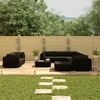 vidaXL Patio Lounge Set Set of 10 Black - 2 of 4