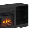 NicBex TV Stand 3D Fireplace TV Stand Modern Media Console with Glass Shelves for TV up to 62" for Living Room - 4 of 4