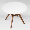 42" Emmond Mid-Century Modern Round Dining Table Natural/White - Threshold™ - image 3 of 4