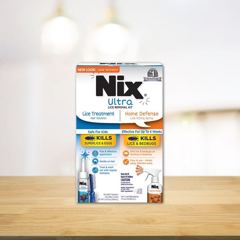 Nix Ultra Super Lice Removal Kit Lice Removal Treatment For Hair and Home - 8.4 fl oz, 4 of 10