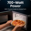 Chefman Countertop Microwave Oven 0.7 Cu. Ft., 700 Watts with 3 Presets and 10 Power Levels - Black - 4 of 4