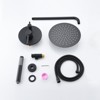 Chery Life Wall Mounted Round Shower Combo Set with 10" Rain Shower head and Handheld Shower Head Set with Pressure Balancing Valve - 4 of 4