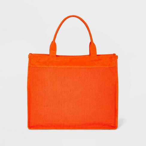 FEI Gradient Checkerboard Mini Tote Bag - Orange - Fashion Women Vegan Bag Online Shopping - JW Pei