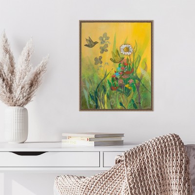 Amanti Art Waking Up with Sunshine by Robin Maria Canvas Wall Art Print Framed 16 x 20-in.