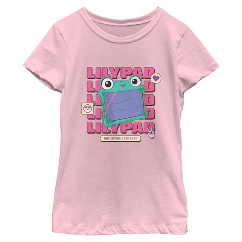 Toy Story Girls Toy Story 5 Lily Pad Chat Art T Shirt - Light Pink - X Large