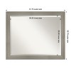 Amanti Art Grand Narrow Beveled Framed Bathroom Vanity Wall Mirror - 3 of 4