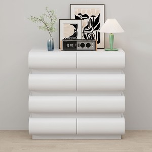 CAVINAS 6/8 Drawer Dresser for Bedroom,Modern Dressers & Chest of Drawers No Handle with Wide Storage for Dining Room,Living Room,Entryway - 1 of 4