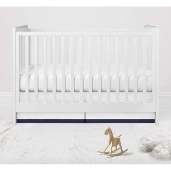 Bacati - MixNMatch Blue Band Crib/Toddler ruffles/skirt