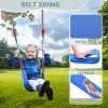 Hotraffy Swing Sets for Backyard, Toddler Swing Set with 2 Seat 1 Saucer & 1 Belt Seat, 440lbs Heavy-Duty Swing Frame w/8 Ground Stakes - 4 of 4
