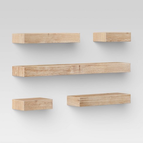 Wooden Wall Shelf Matte Black - Zenna Home : Target