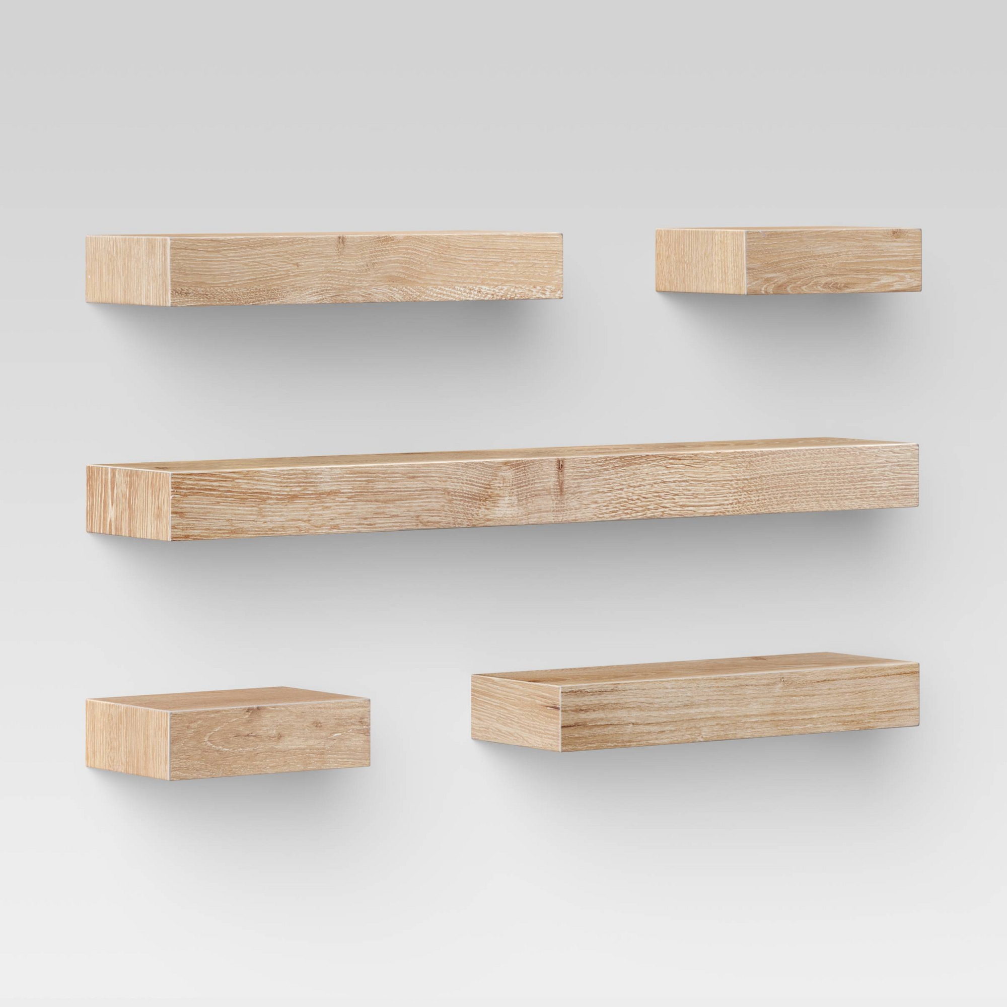 Set of 5 Wall Shelf Natural - Threshold™