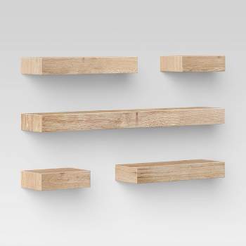 Set of 5 Wall Shelf Natural - Project 62™