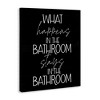 Stupell Industries What Happens In The Bathroom Canvas Art, 24" x 30" - 2 of 4