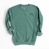 Simply Sage Market Embroidered I Closed My Book To Be Here Sweatshirt - 3 of 4