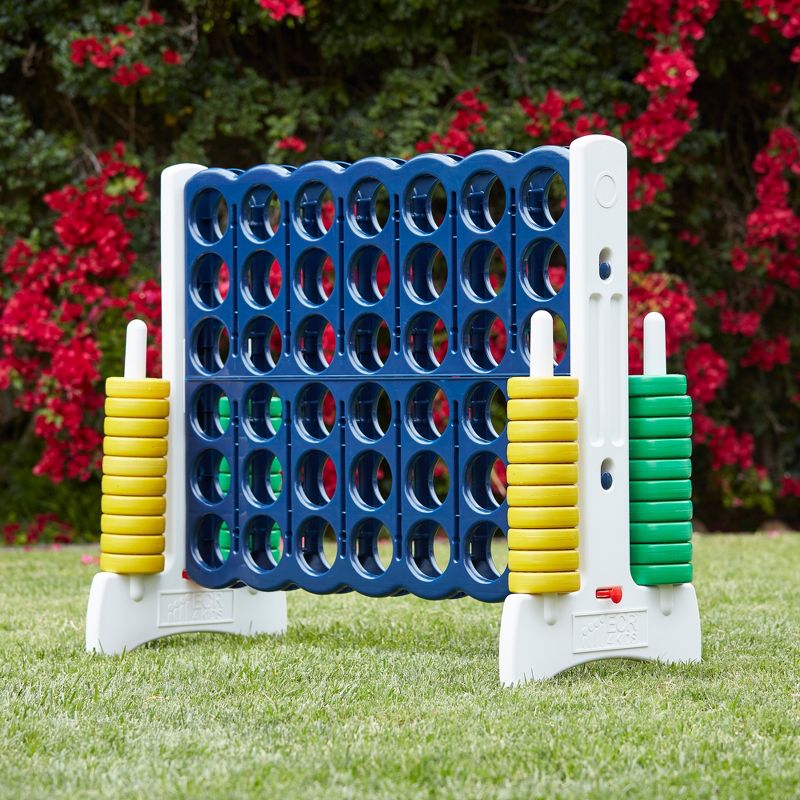 ECR4Kids Jumbo Four-To-Score Giant Game-Indoor/Outdoor 4-In-A-Row Connect, 6 of 12
