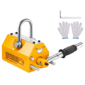 VEVOR Magnetic Lifter, 1320 lbs/600kg Pulling Capacity, 2.5 Safety Factor, Steel and Neodymium, Lifting Magnet with Release, Permanent Lift Magnets - 1 of 4