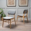 CAVINAS Dining Chairs Kitchen Chairs Set of 2 Modern Kitchen Island Chairs, Wooden Frame Chairs with Footrest for  Kitchen - 3 of 4