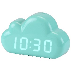 REGALWOVEN Digital Cloud Design Adjustable Brightness Three Alarms Alarm Clock 5.9"L x 1.6"W x 3.5"H 1 Pc - 1 of 4