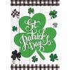 Briarwood Lane Checkered St. Pat's Shamrocks Garden Flag 12.5" x - 3 of 4