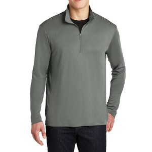 Mafoose Men's Long Sleeves PosiCharge Competitor Cadet Collar 1/4-Zip Pullover - 1 of 4
