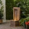 NAYSAYE Fountain Hand Crafted Wall Tower Design with Timeless Stone Inspired Style for Garden Patio Outdoor, Light Brown, 12.5"*35.25"*24.25" - 4 of 4