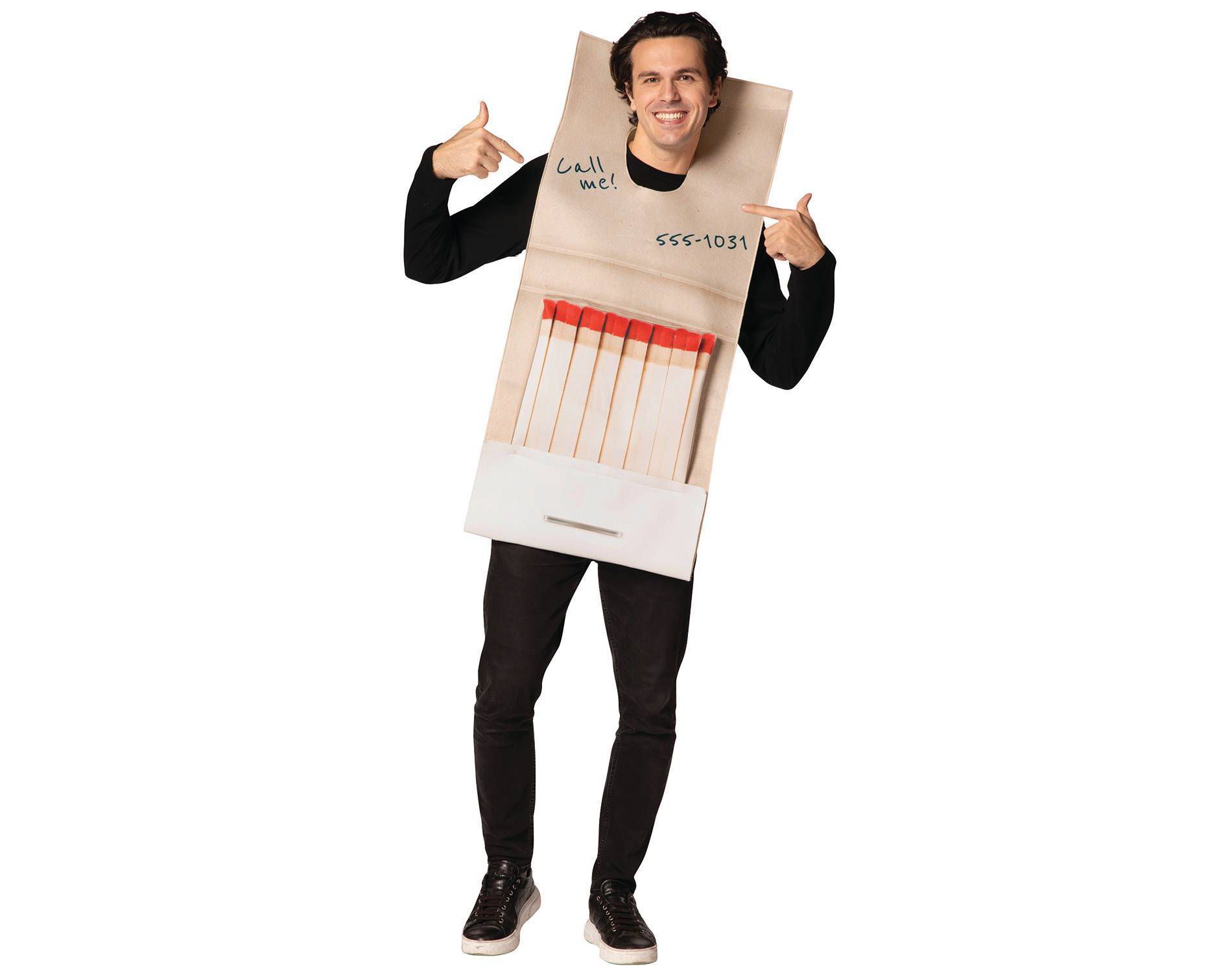 Imposta Costumes Adult Book of Matches Costume Bodysuit One Size Beige