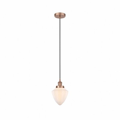 Bullet - 1 Light Cord Hung Mini Pendant In Modern Style-12 Inches Tall and 7 Inches Wide