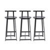 NicBex Modern Bar Stools Set of 3,Counter Height Bar Stools with Backrest,Metal Island Chairs for Restaurant,Home,Stools for Kitchen Counter - 2 of 4