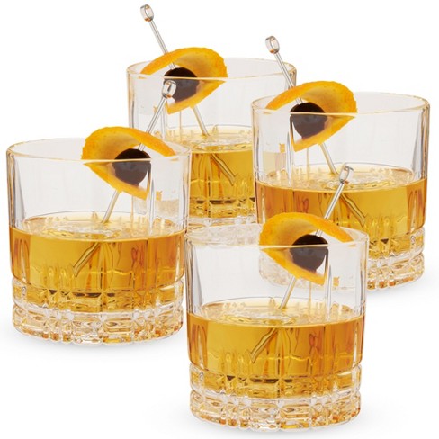 12pc Glass Shoreham Double Old Fashion And Highball Glasses Set