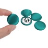 Unique Bargains Blouses Sweater Round Aluminum Cotton Fabric Cloth Covered Buttons 10 Pcs - 4 of 4