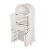 Dexmalle 71"Fluted Arched Pantry Cabinet with Adjustable Shelves and Display Glass Door - 2 of 4