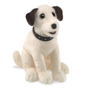 Folkmanis Puppets - Sitting Terrier Hand Puppet 3132 - 1 of 4