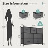 FURNIinspire Utility Storage Cabinets 7 Drawer Multi-Functional Tall Dresser Ideal for Organization in Kids Rooms and Beyond, Gray, 39.3"*11.8"*30.3" - 3 of 4