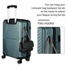3-Piece Set Luggage, Hard Sided Luggage with Spinner Wheels Suitcase Set with Lock 20in/24in/28in Luggage Sets for Travel- Dark Green - 2 of 4