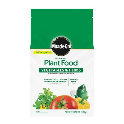 Miracle-Gro Water Soluble Plant Food Vegetables and Herbs, 2lb