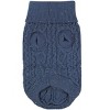 Parisian Pet 'Cable Knit Sweater' - Warm & Stylish Pet Sweater in Navy Blue for Dogs & Cats  XL - 2 of 2