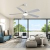 SKRAN 52 Inch Ceiling Fans , 6-Speed Low Profile Fans with 3-Color Lights, 3-Timer Reversible and Remote for Bedroom Living Room,Patio - 2 of 4
